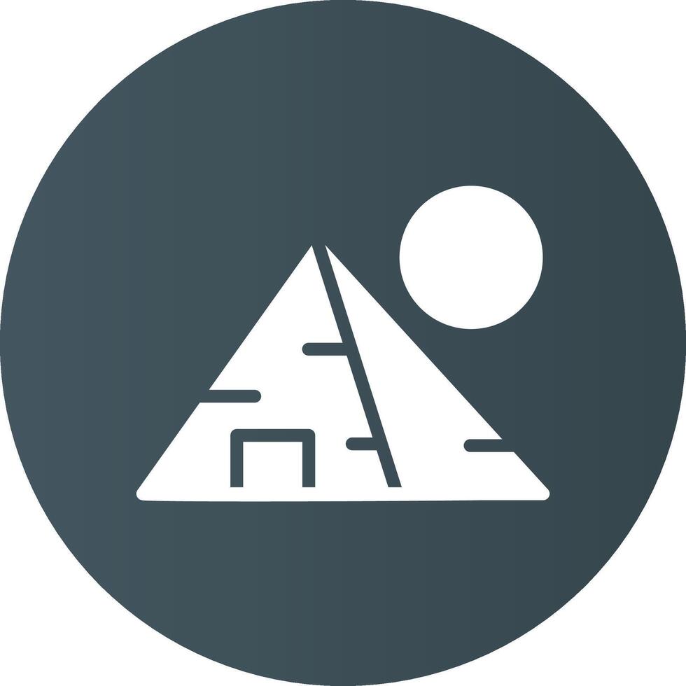 pirâmide panorama criativo ícone Projeto vetor
