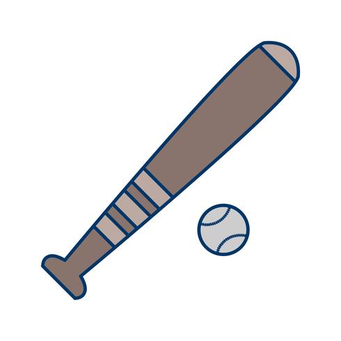 Base e bola Icon ilustração vetorial vetor