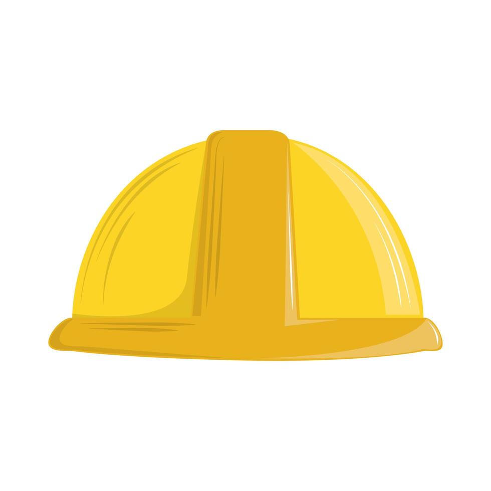 equipamento de capacete amarelo vetor