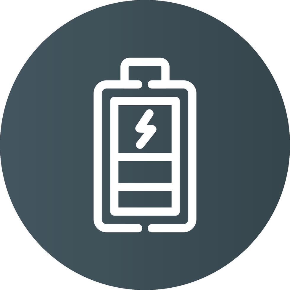 design de ícone criativo de carregamento de bateria vetor