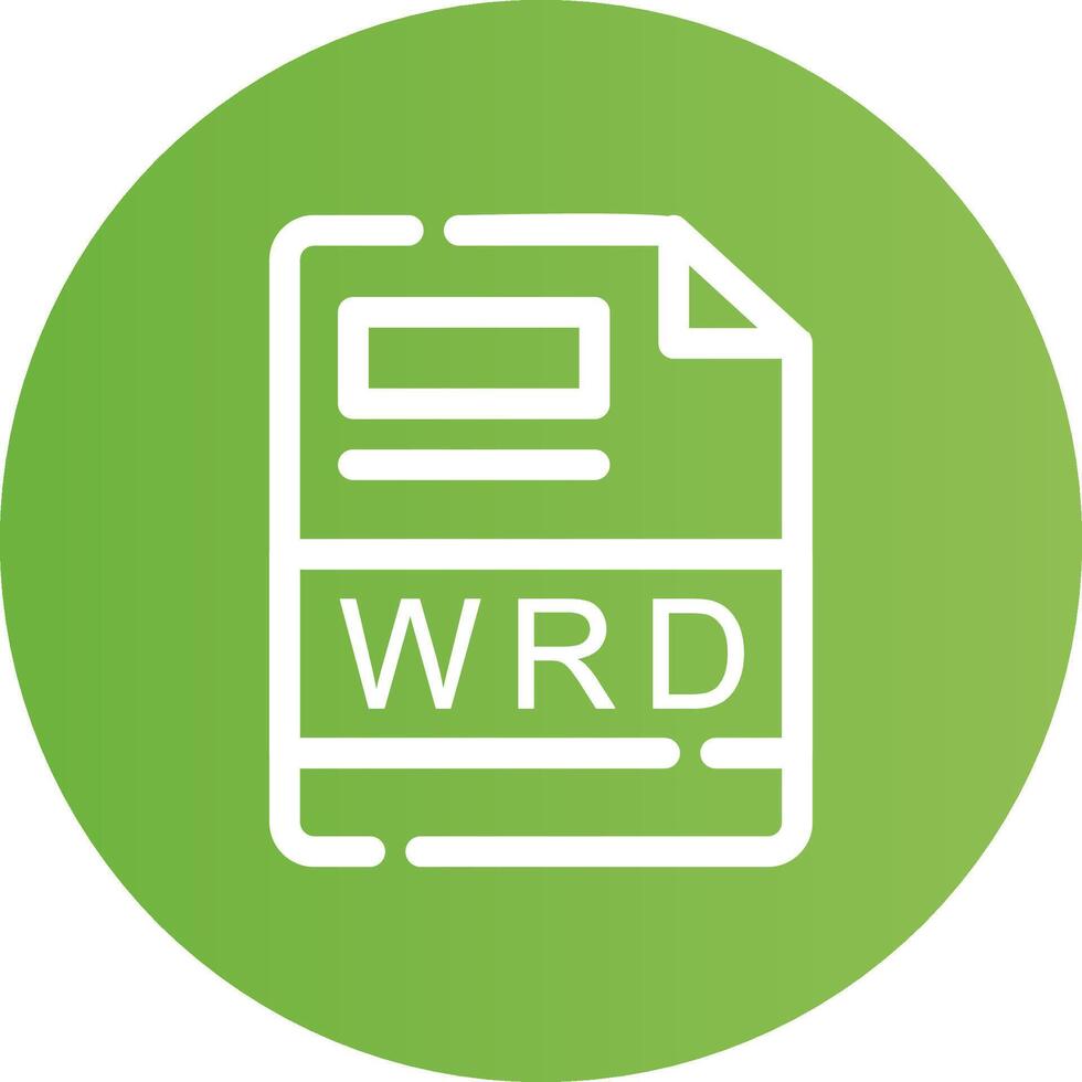 wrd criativo ícone Projeto vetor