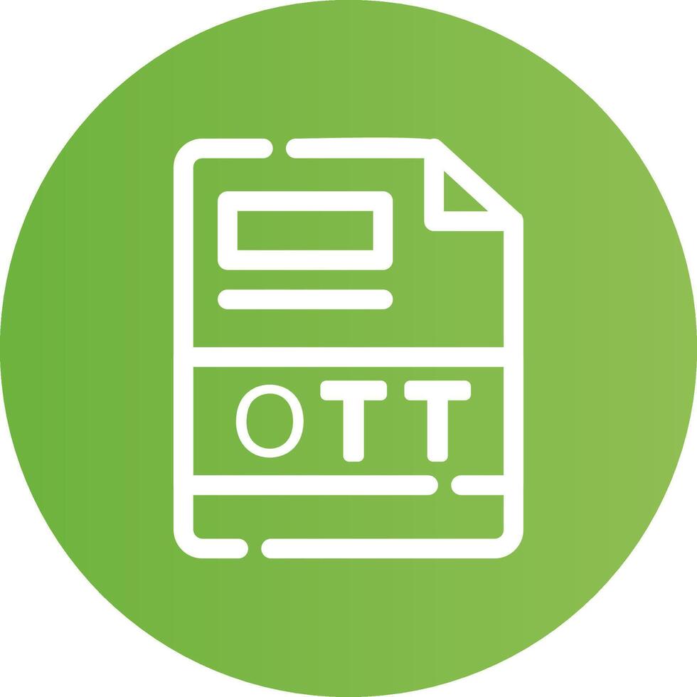 ott criativo ícone Projeto vetor