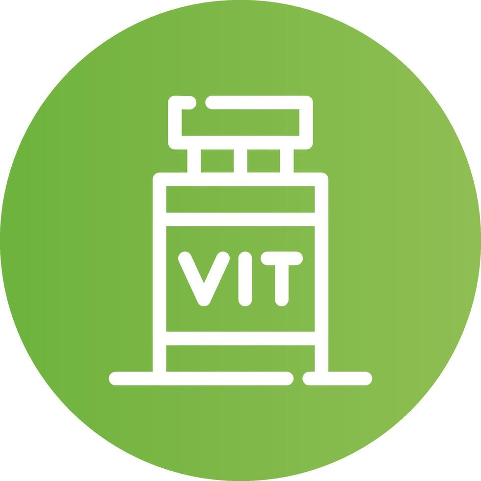 design de ícone criativo de vitamina vetor