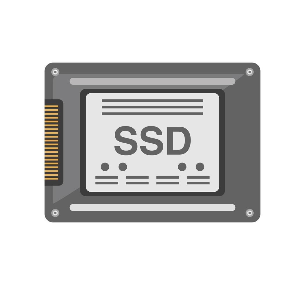 cartão ssd computador vetor