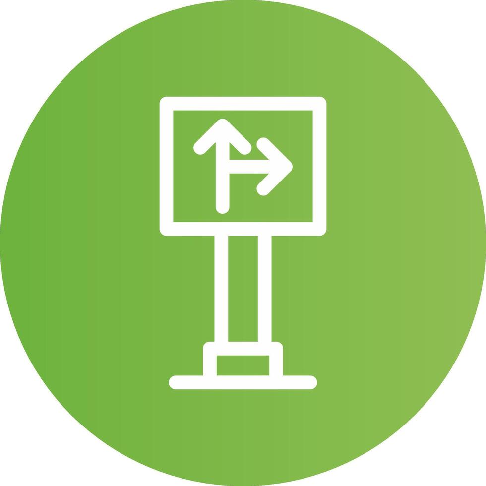 design de ícone criativo de sinal de trânsito vetor