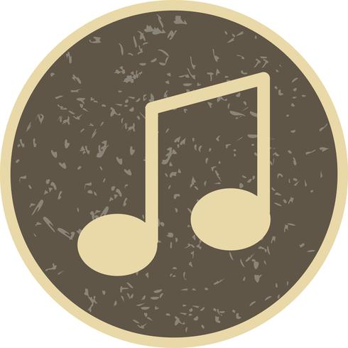 Ilustração do vetor do ícone da nota da música