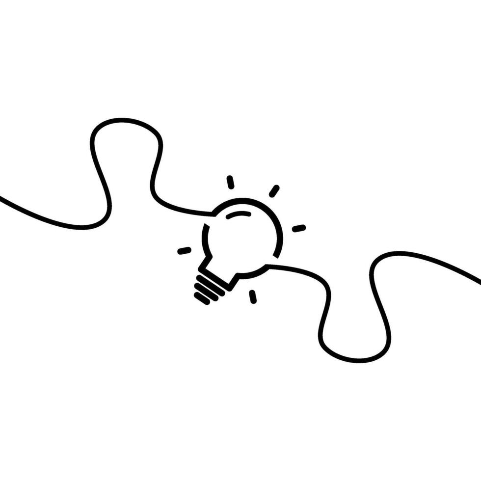 lâmpada Projeto logotipo modelo ilustração vetor