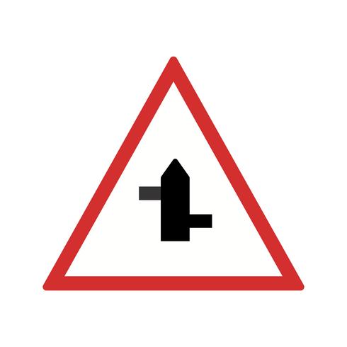 Vector menor cross roads da esquerda para a direita