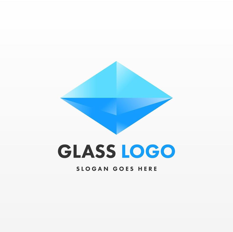 criativo Projeto vidro logotipo modelo vetor