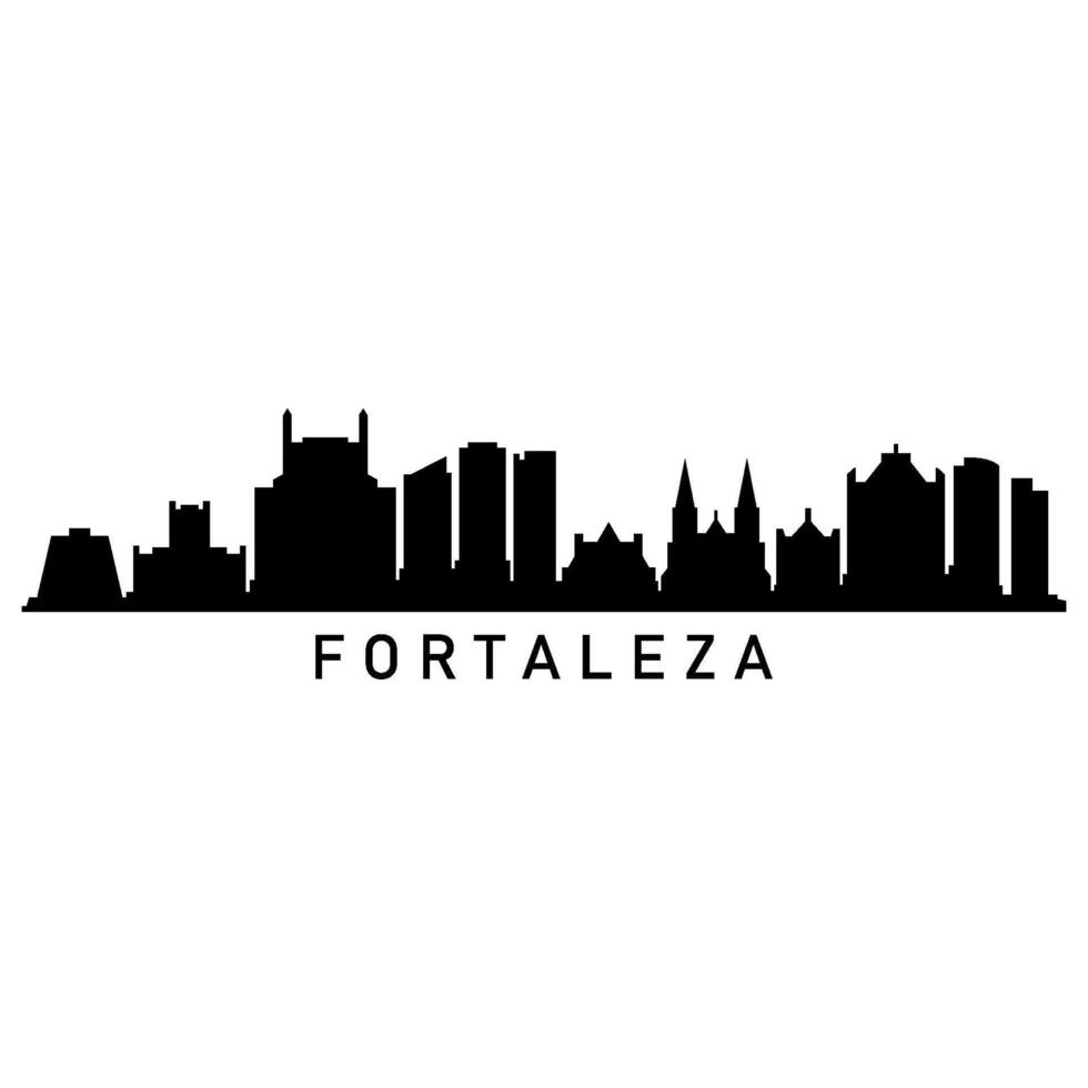 fortaleza Horizonte em branco fundo vetor