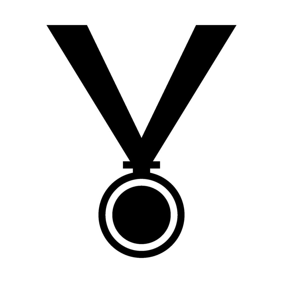 medalha ilustrada em fundo branco vetor