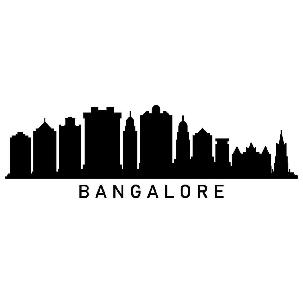 ilustrado Bangalore Horizonte vetor