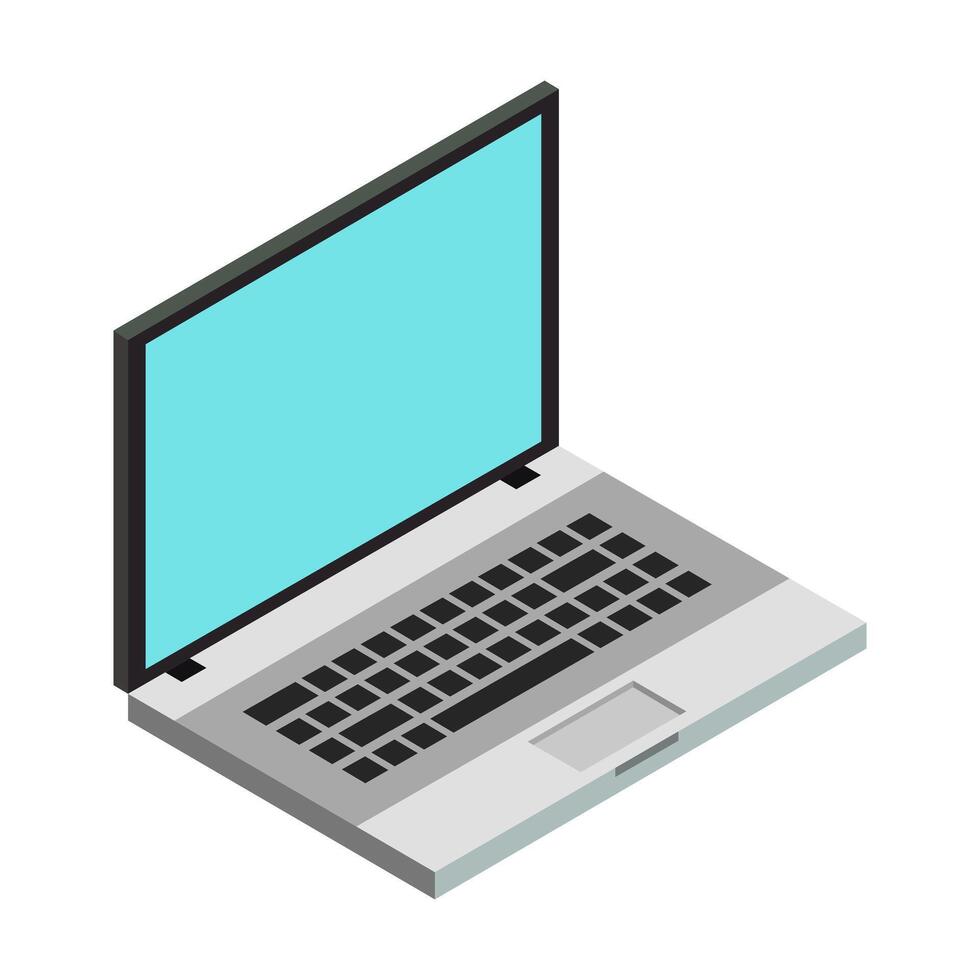 ícone de laptop em fundo branco vetor