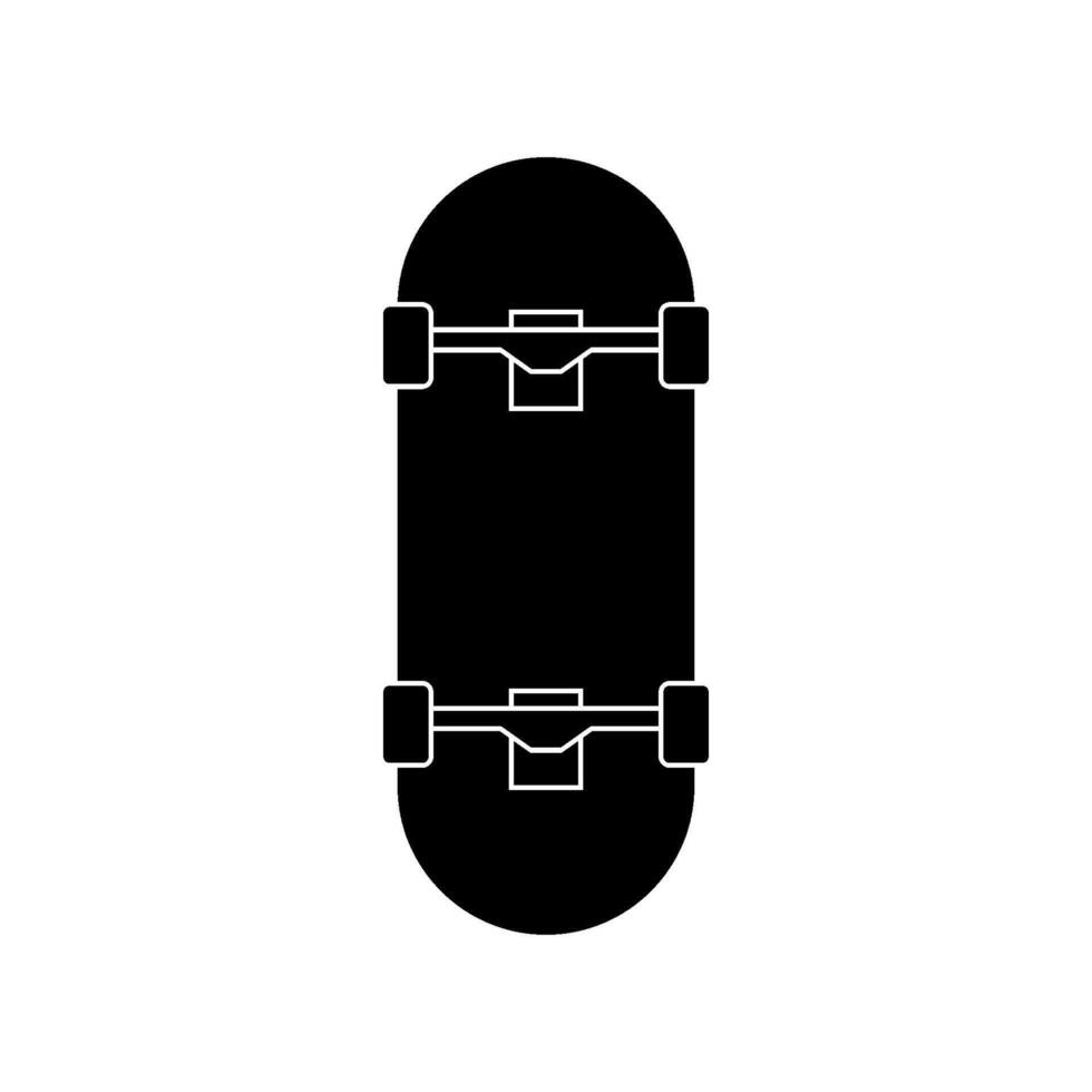 skate ilustrado em branco fundo vetor