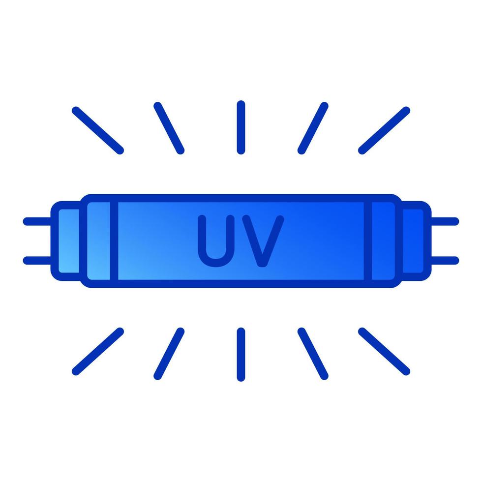lâmpada UV bactericida. dispositivo antimicrobiano médico para casa, clínica, hospital. lâmpada de desinfecção de luz ultravioleta. irradiação germicida ultravioleta. luz UV vetor