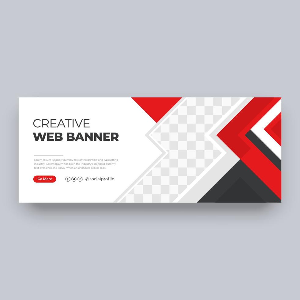design de banner web empresarial vetor