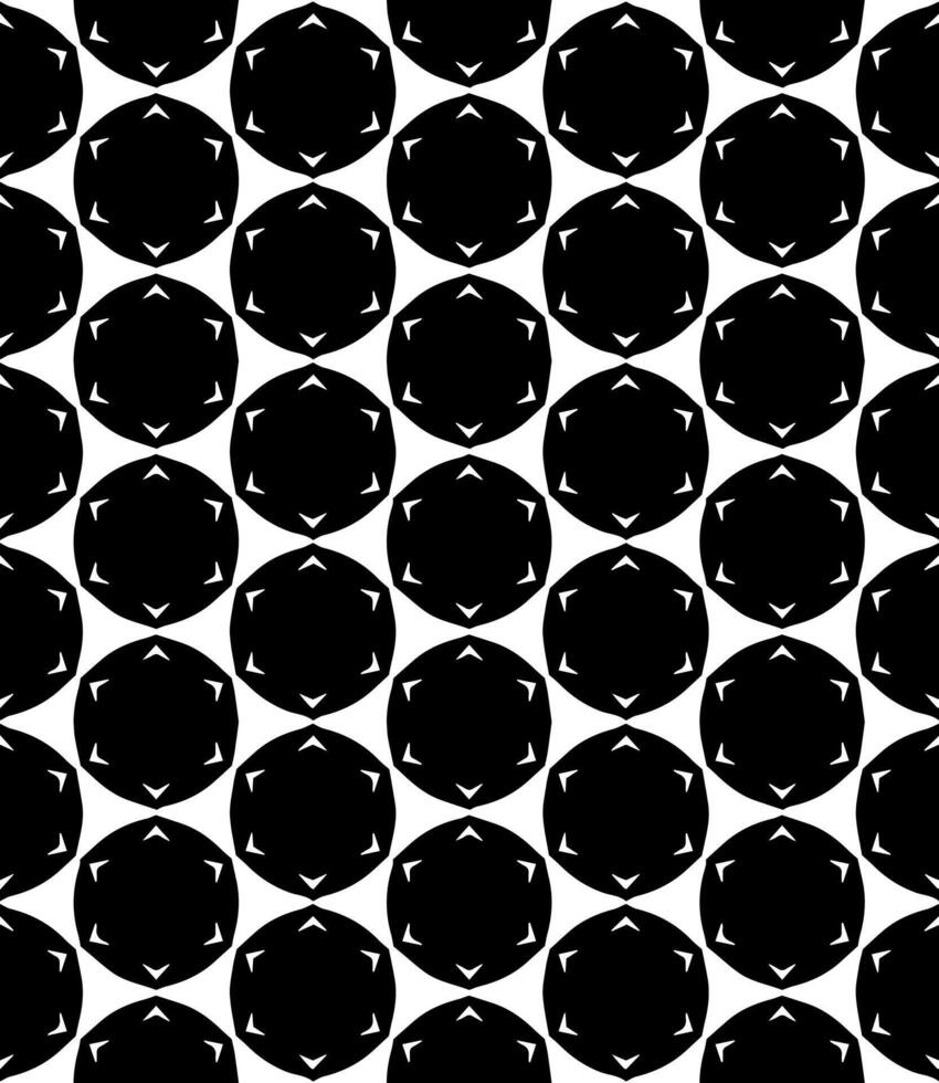 padrão abstrato sem emenda preto e branco. fundo e pano de fundo. design ornamental em tons de cinza. vetor