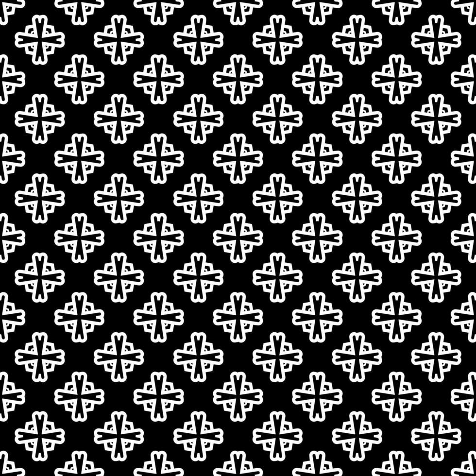 padrão abstrato sem emenda preto e branco. fundo e pano de fundo. design ornamental em tons de cinza. vetor