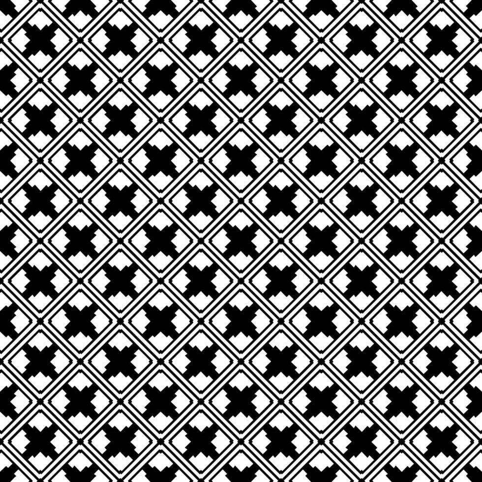 padrão abstrato sem emenda preto e branco. fundo e pano de fundo. design ornamental em tons de cinza. vetor