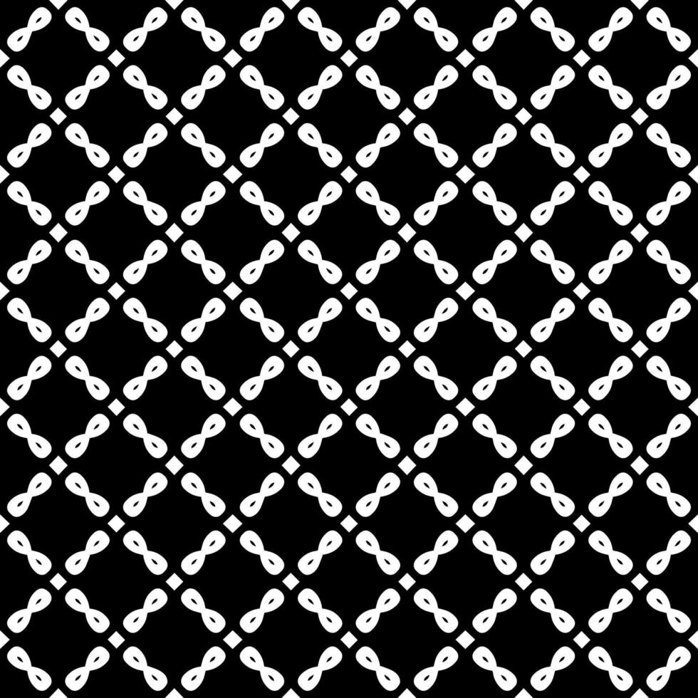 padrão abstrato sem emenda preto e branco. fundo e pano de fundo. design ornamental em tons de cinza. vetor