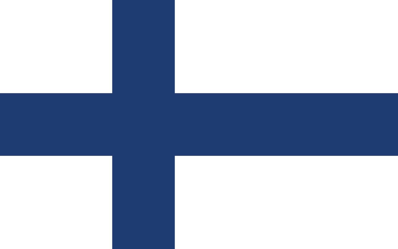 Finlândia bandeira vetor ilustração. Finlândia nacional bandeira.