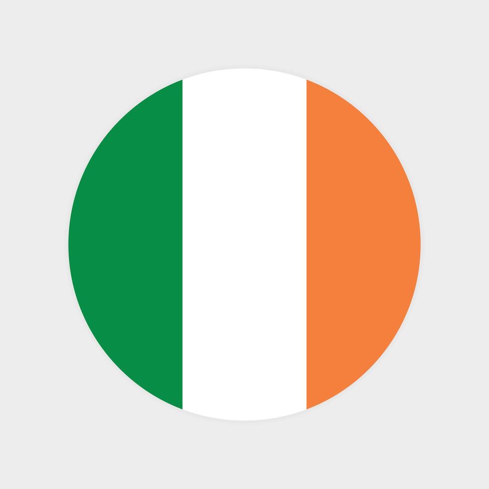 Irlanda nacional bandeira vetor ilustração. Irlanda volta bandeira.