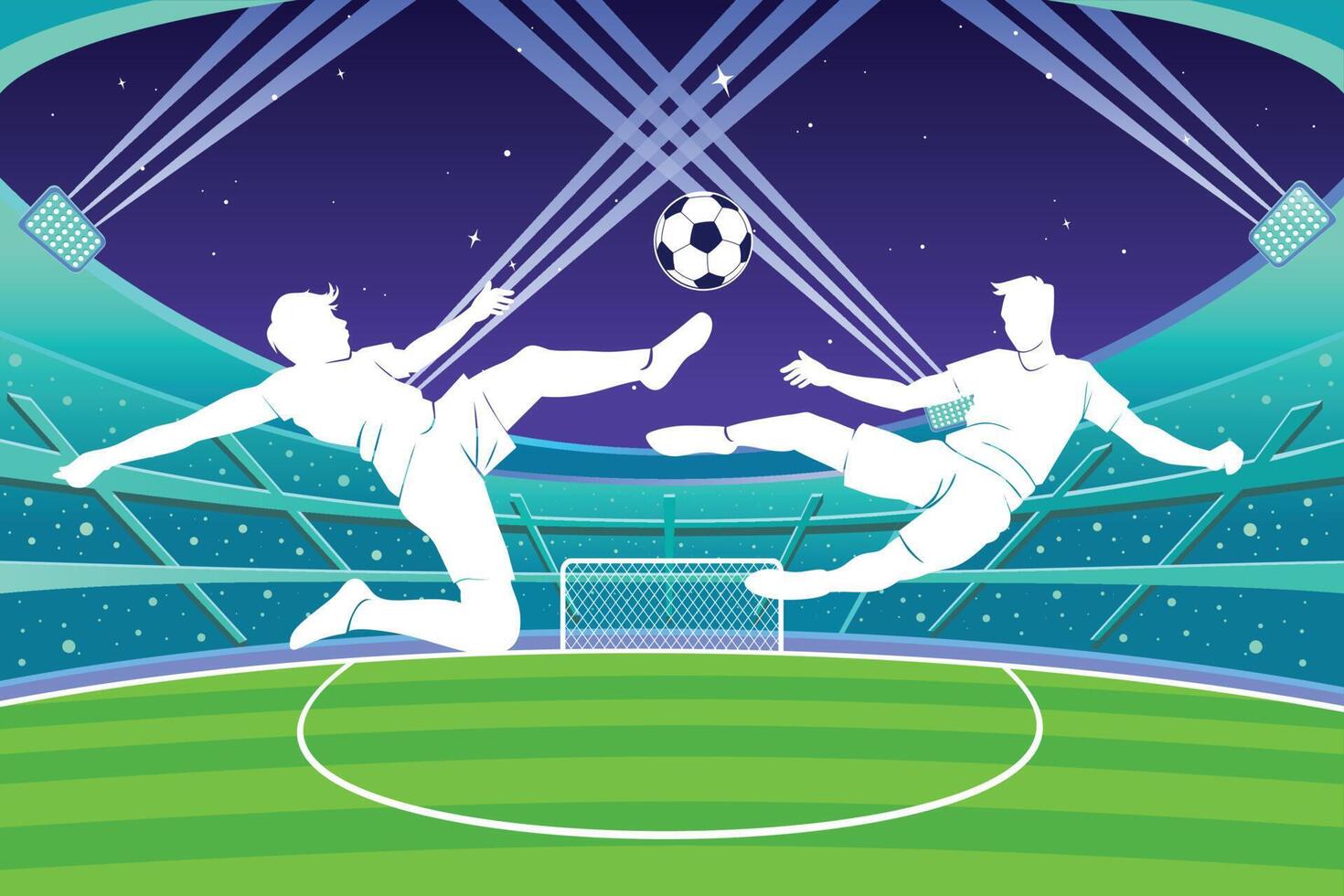 futebol e futebol jogador homem ilustração logotipo vetor