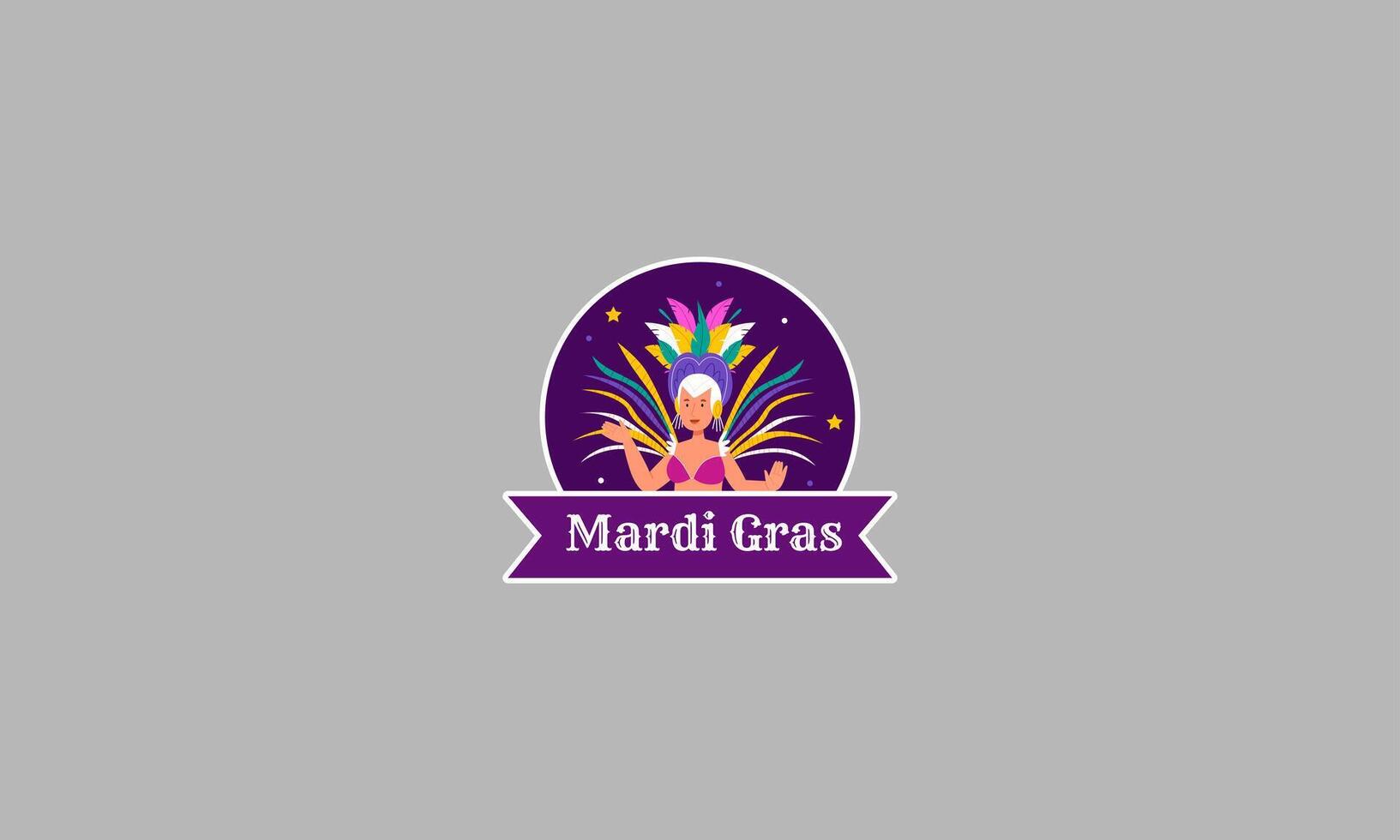 feliz mardi gras vetor ilustração plano Projeto