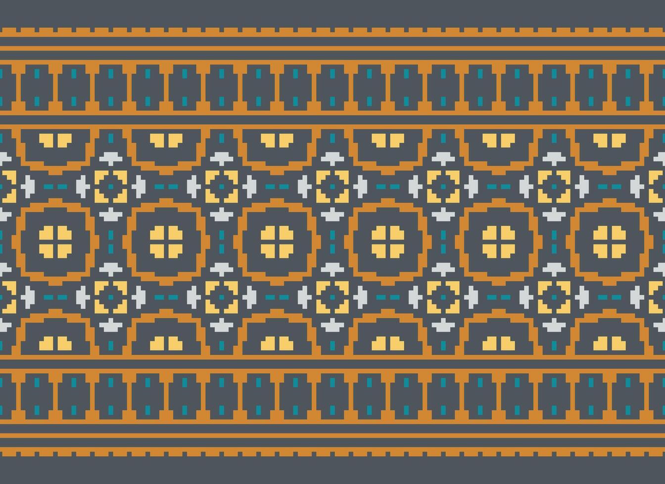 uma lindo têxtil digital Projeto conjunto do damasco Mughal paisley ornamental ikat étnico Cruz ponto padronizar decoração fronteira retro luxo estilo papel de parede presente cartão quadro, Armação para mulheres pano frente costas dupatta vetor