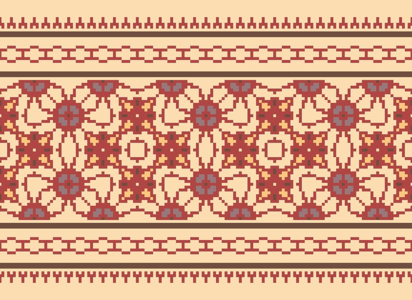 uma lindo têxtil digital Projeto conjunto do damasco Mughal paisley ornamental ikat étnico Cruz ponto padronizar decoração fronteira retro luxo estilo papel de parede presente cartão quadro, Armação para mulheres pano frente costas dupatta vetor