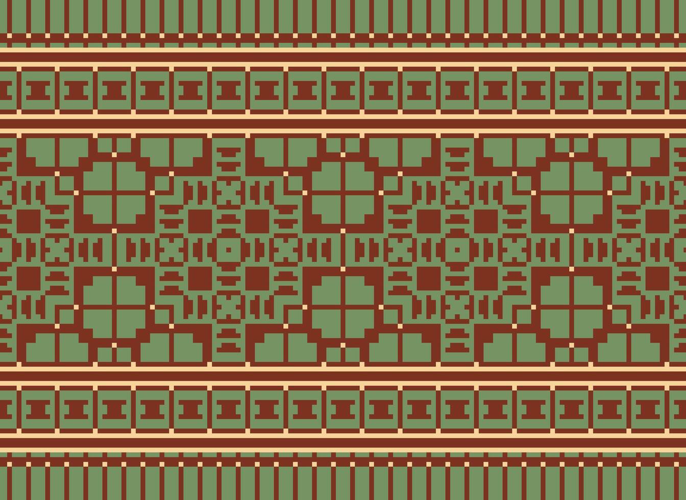 pixel étnico padronizar vetor fundo. desatado padronizar tradicional, Projeto para fundo, papel de parede, batik, tecido, tapete, roupas, invólucro, e têxtil.étnico padronizar vetor ilustração.