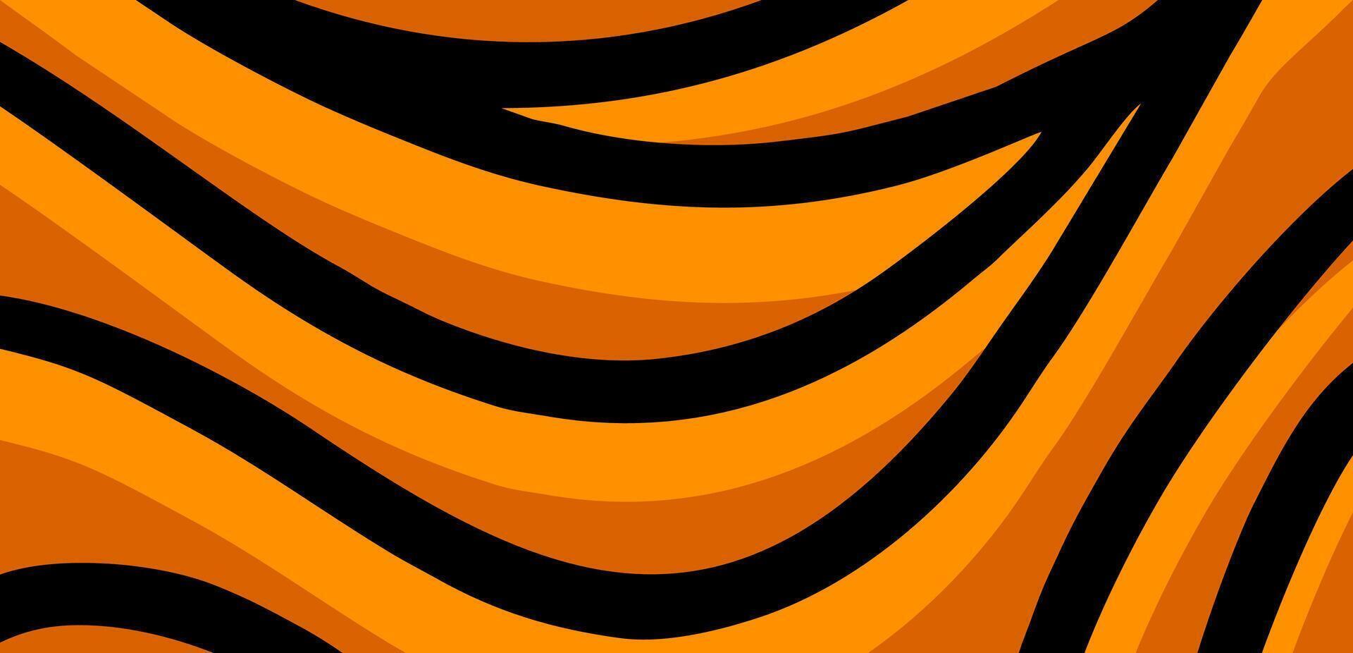 laranja abstrato listra fundo bandeira, moderno e na moda Projeto vetor