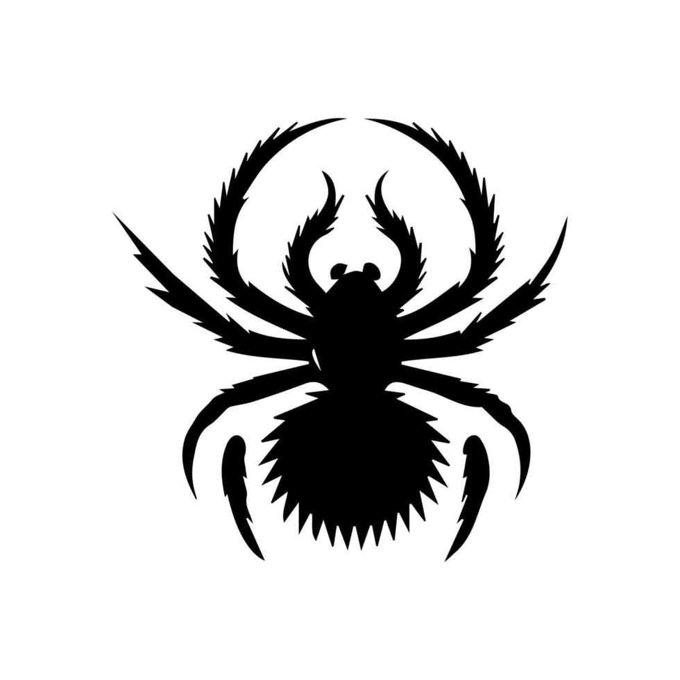 arte perigo aranha preto branco tatuagem elemento vetor modelo animal