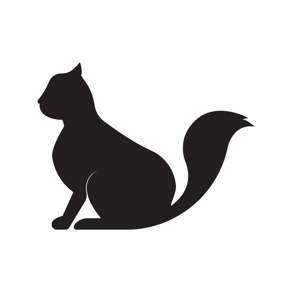 vetor de logotipo de gato