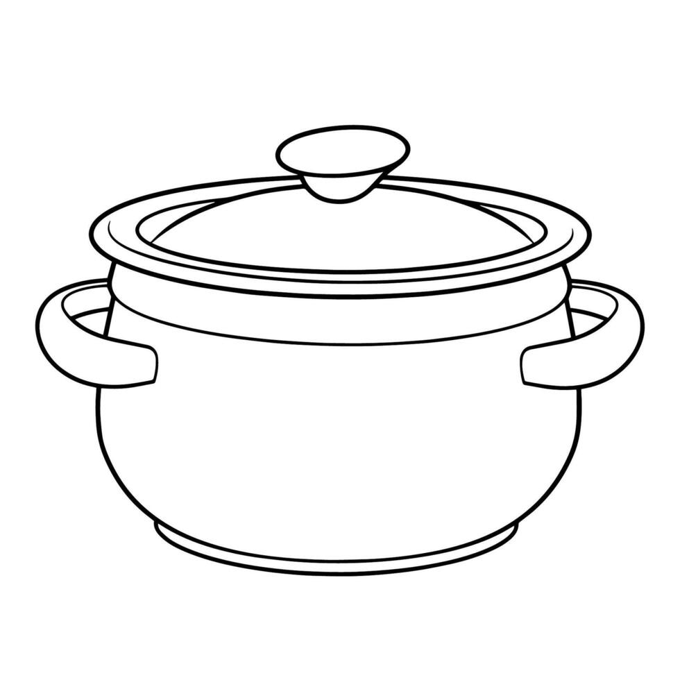 tradicional Curry Panela esboço ícone dentro vetor formato para culinária projetos.