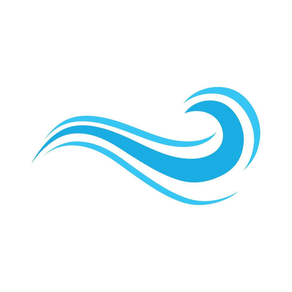 onda logotipo. gráfico símbolos do oceano ou fluindo mar água estilizado para o negócio identidade vetor. ilustração água onda logotipo para o negócio emblema companhia vetor