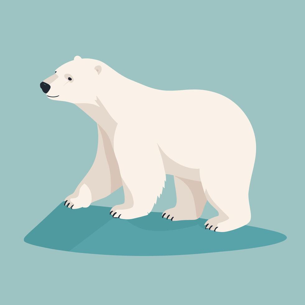 polar Urso desenho animado ilustração grampo arte vetor Projeto