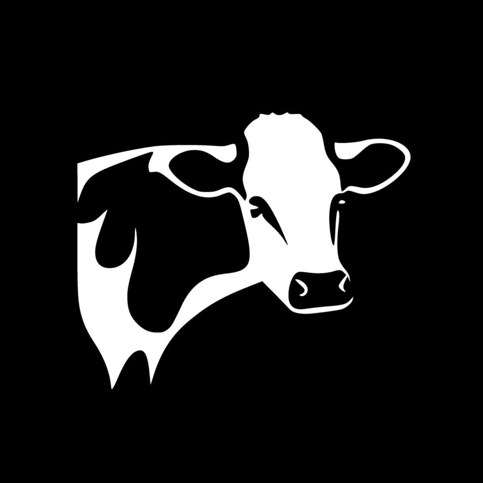 couro de vaca, minimalista e simples silhueta - vetor ilustração