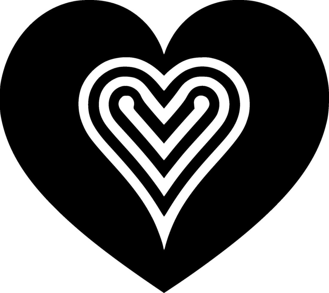 coração - minimalista e plano logotipo - vetor ilustração