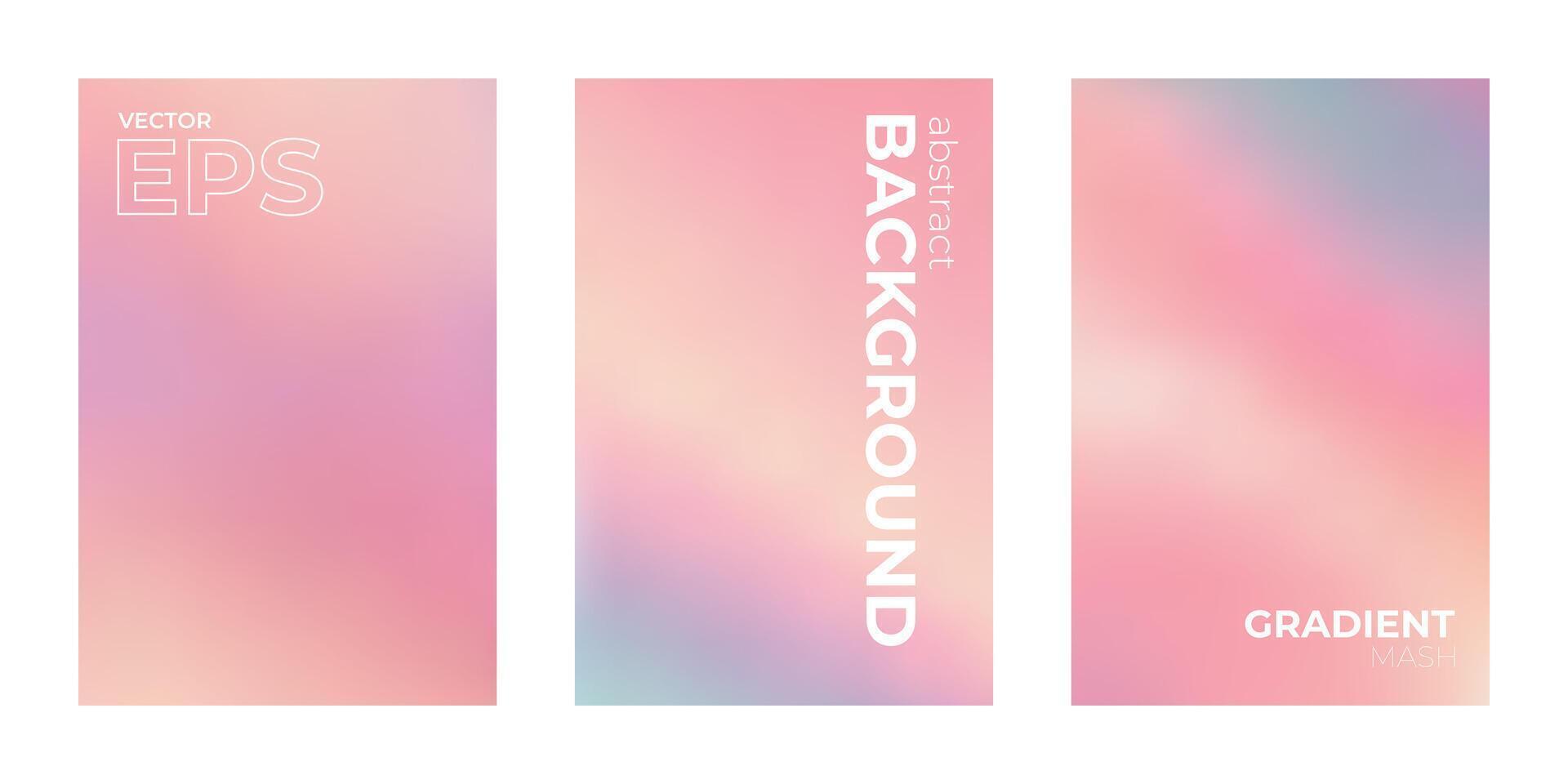suave Rosa pastel cores abstrato gradiente Projeto vetor