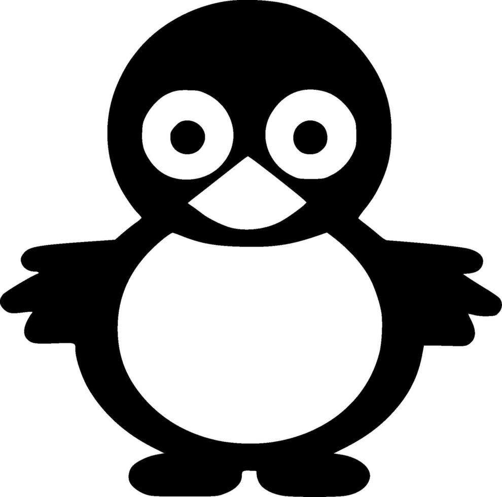 brinquedo Pato - minimalista e plano logotipo - vetor ilustração