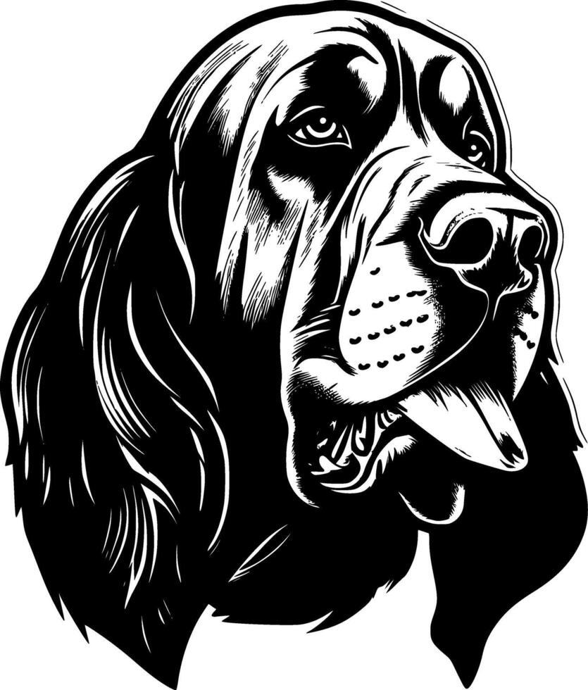 cão de caça, minimalista e simples silhueta - vetor ilustração