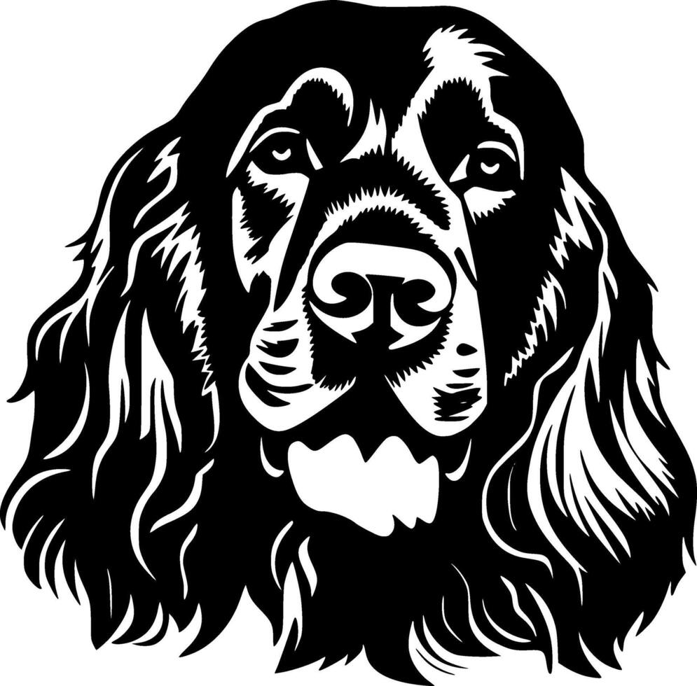 Cocker spaniel - minimalista e plano logotipo - vetor ilustração