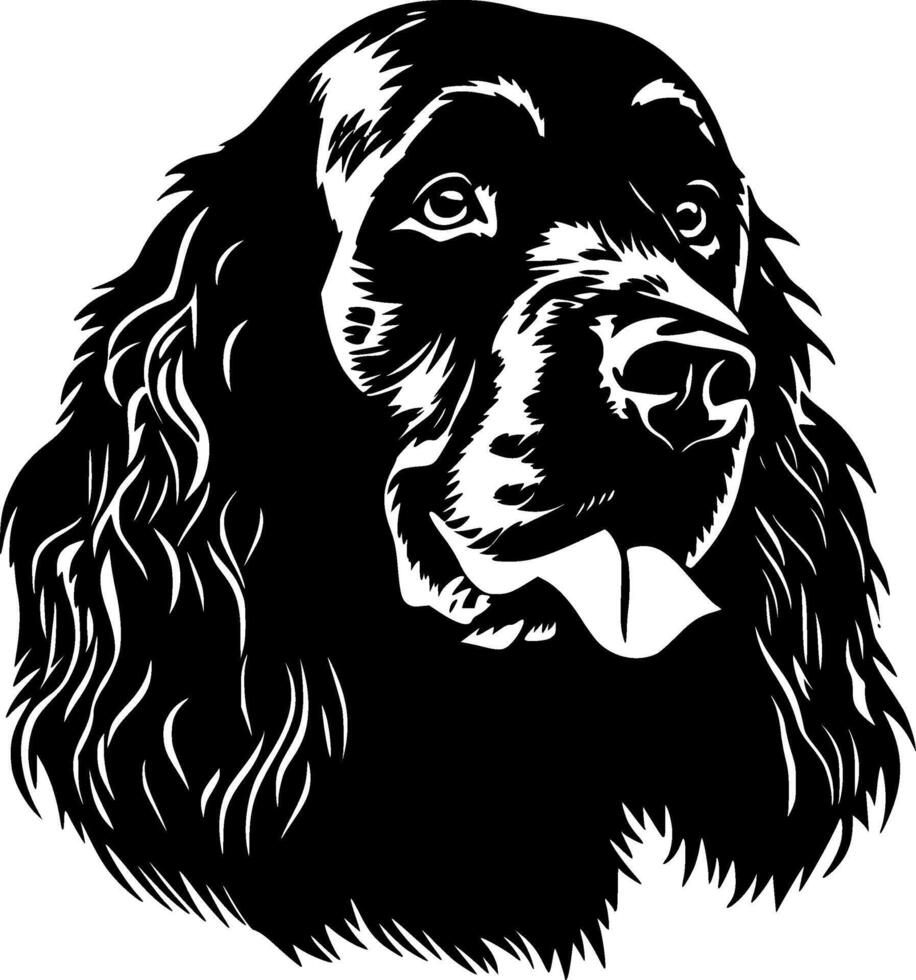 Cocker spaniel - minimalista e plano logotipo - vetor ilustração