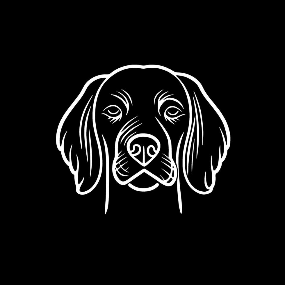 cachorro, minimalista e simples silhueta - vetor ilustração