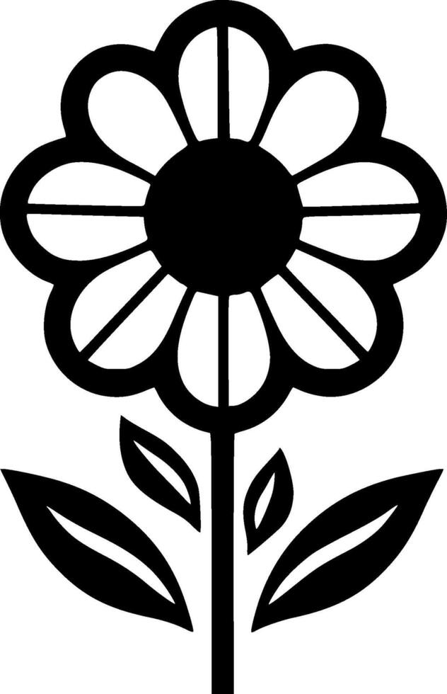 flor - minimalista e plano logotipo - vetor ilustração