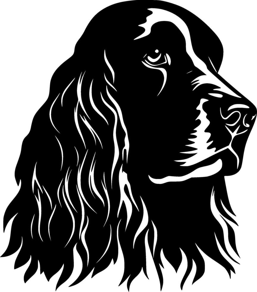 Cocker spaniel - minimalista e plano logotipo - vetor ilustração