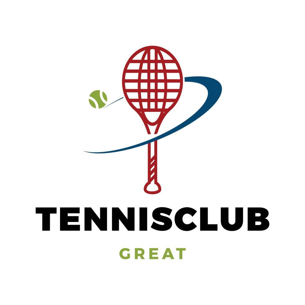 tênis clube ícone logotipo Projeto modelo vetor