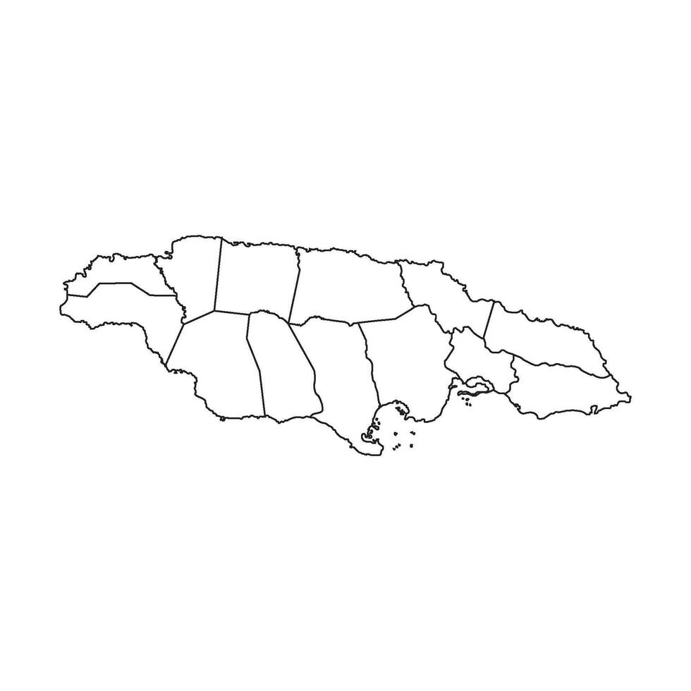 Jamaica mapa ícone vetor