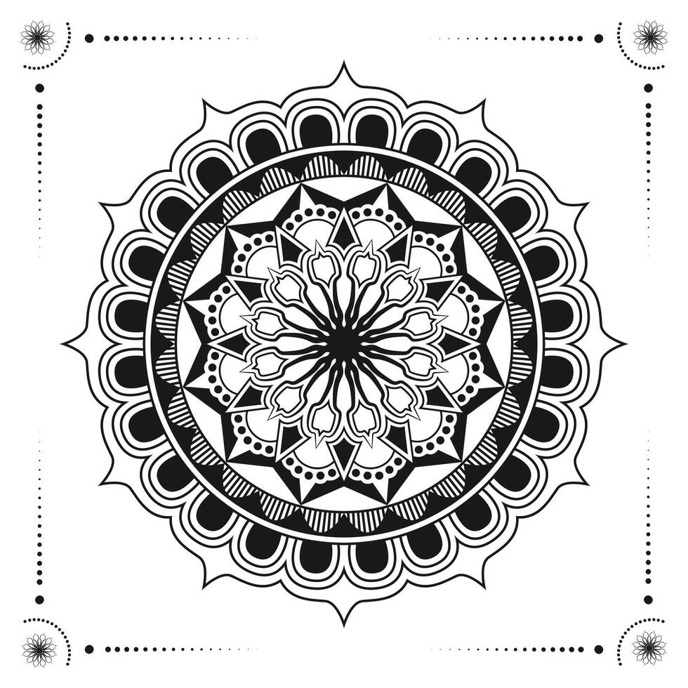 fundo de mandala de luxo criativo vetor